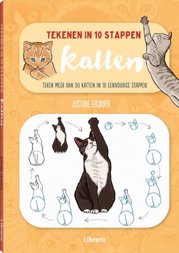 Katten / Tekenen in 10 stappen - Justine Lecouffe, Verzenden, Zo goed als nieuw, Justine Lecouffe