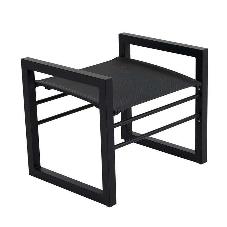 *WOONWINKEL* Lavis Alure Voetenbankje Zwart, Tuin en Terras, Tuinsets en Loungesets, Nieuw, Kunststof, Verzenden