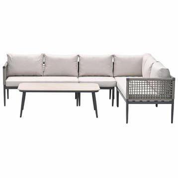 Garden Impressions Burela loungeset 5-delig rechts - taupe, Tuin en Terras, Verzenden, Nieuw