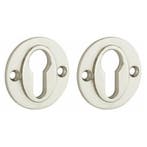 Set van twee PC-plaatjes Chemin de Fer 50mm BB glans nikkel, Verzenden, Nieuw
