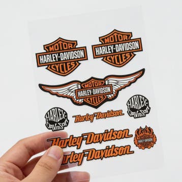 3D Harley Davidson Stickers Set voor Motor & Helm - Decorati, Verzenden, Nieuw