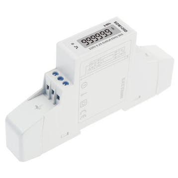 KWH meter DIN-rail 1-fase 45A digitaal, Ophalen of Verzenden, Nieuw