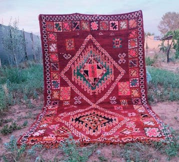 Berber - Vloerkleed - 350 cm - 200 cm - Marokkaans - Boujaad, Huis en Inrichting, Stoffering | Tapijten en Kleden, Nieuw