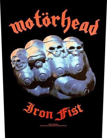 Motörhead - Iron Fist - Rugpatch officiële merchandise, Ophalen of Verzenden, Nieuw, Kleding