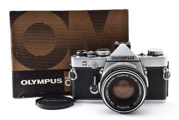 Olympus OM-1 chrome + F.Zuiko Auto-S 1.8/50mm | Single lens, Nieuw