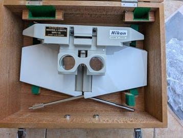 Nikon Mirror Stereoscope with Fitted Wooden Transit Case ->, Verzamelen