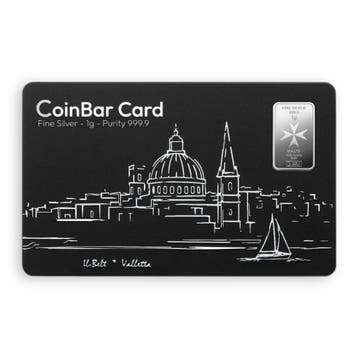 Malta Coin Bar Zilver 1 Gram, Verzenden