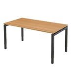 Recht N-poot bureau, 140 x 80 cm, Overige plaatsen, Ophalen of Verzenden, Nieuw in verpakking, Bureau