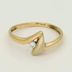 Ring - 18 karaat Geel goud Diamant (Natuurlijk), Sieraden, Tassen en Uiterlijk, Ringen, Nieuw