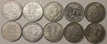 Zilveren guldens, rijksdaalders en tientjes, Koningin Juliana, Setje, Zilver, Overige waardes