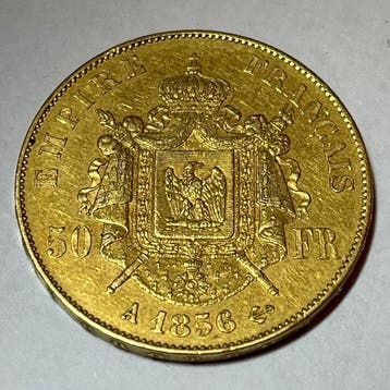 Frankrijk. Napoléon III. 50 Francs 1856-A, Paris