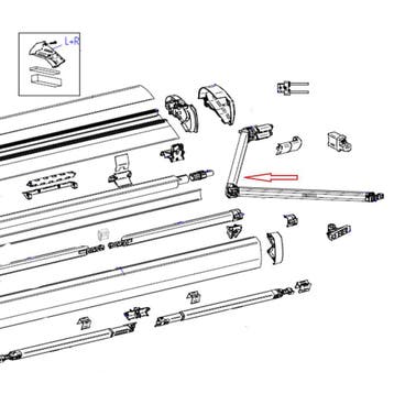 Thule RH Spring Arm 6300 2.60mtr, Ophalen of Verzenden, Nieuw, Thule