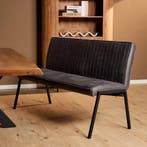 Eetkamerbank Tivoli Bull | 155 cm | Antraciet, Ophalen of Verzenden, Nieuw