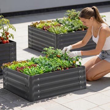 Verhoogde plantenbak Salvia verzinkt, verschillende maten, Verzenden, Nieuw