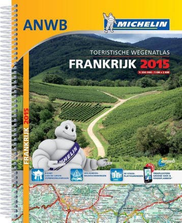 FRANKRIJK WEGENATLAS 20597 MICHELIN / ANWB 2015, Verzenden, Gelezen