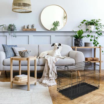 Hondenkooi-roosterbox Luna, opvouwbaar, met 2 deuren, Verzenden, Nieuw