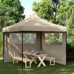 vidaXL Partytent Taupe 292 x 292 x 315 cm Oxford Stof, Verzenden, Nieuw, Partytent