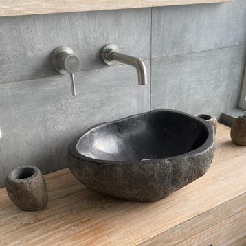 2e Waskom natuursteen 50% korting! wasbak, waskom, wastafel, Minder dan 50 cm, Nieuw, Ophalen of Verzenden, Minder dan 100 cm