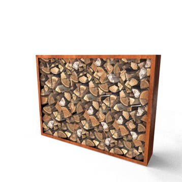 Geroba Egura C10 houtopslag 2000x385x2000mm - Cortenstaal, Verzenden, Nieuw