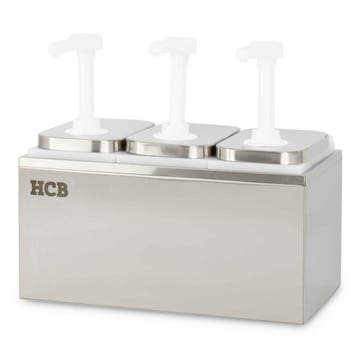 HCB Sauspomp - 3 x 2 liter - RVS, Verzenden, Nieuw in verpakking