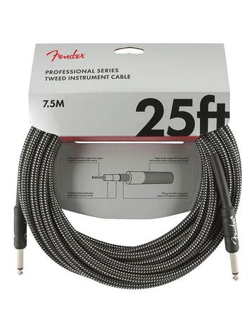 Fender Professional Tweed instrument kabel 7.5m grijs, Verzenden, Nieuw