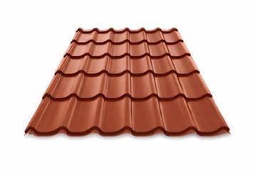Dakpanplaten rood / terracotta  | € 9,95 m2 | Dakpanplaat, Ophalen of Verzenden, Nieuw, Overige materialen, Minder dan 20 mm