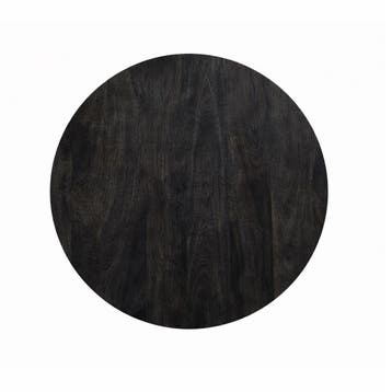 Salontafel Oscar Rond Ø90cm Mango Zwart, Ophalen of Verzenden, Nieuw