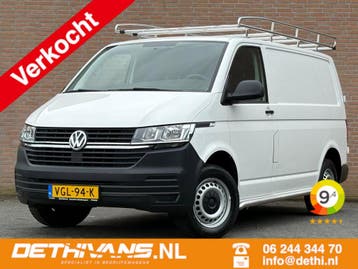 Volkswagen Transporter L1H1 | Financial Lease voor 225 p/mn, Stof, Gebruikt, Overige carrosserieën, Wit
