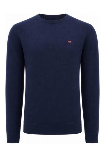 Napapijri Trui in maat M Blauw, Kleding | Heren, Truien en Vesten, Verzenden, Zo goed als nieuw, Blauw, Napapijri
