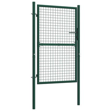 Stalen Tuinpoort Groen met Slot – 100 × 175 cm, Verzenden, Nieuw