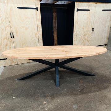 ovale douglas buitentafel, Ophalen, Nieuw, Ovaal, Hout
