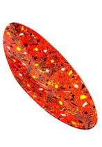 Schotel - Muranoglas - Centerstuk rood 65 cm, Antiek en Kunst, Antiek | Glas en Kristal