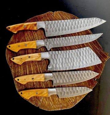 Descentcrafts Handmade - Keukenmes - Kitchen knife set -, Antiek en Kunst