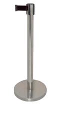 Afzetpaal met Zwart Lint | RVS | 3M, Verzenden, Nieuw in verpakking