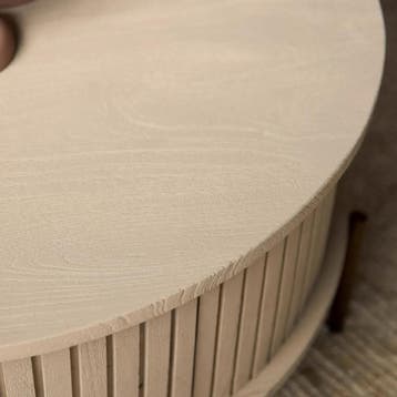 Salontafel Madison Sand | 80 cm | Rond | Starfurn, Ophalen of Verzenden, Nieuw