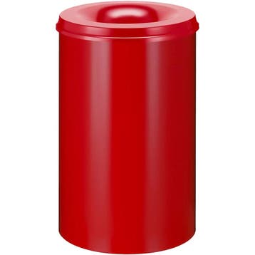 Afvalbak | Metaal | Rood | 110L | Open | Vlamdovend |, Verzenden, Nieuw in verpakking