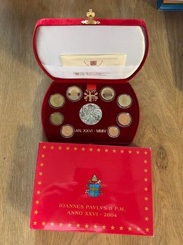 Vaticaan. Proof Set 2004 (incl. silver medal) (Zonder