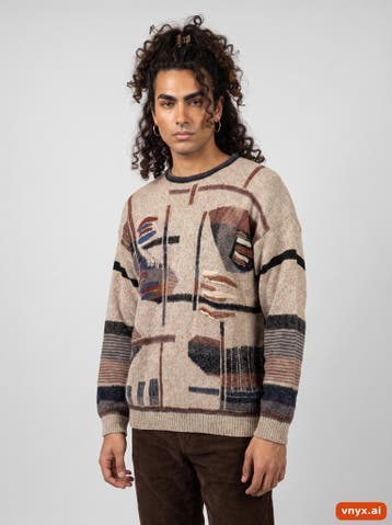 Maselli Truien Heren maat S Beige Vintage, Ophalen of Verzenden, Nieuw