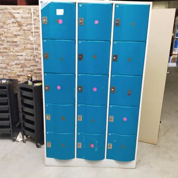 15-deurs CP lockerkast HUFTERPROOF MET SCHADE - 195x116x48 c, Ophalen of Verzenden, Nieuw