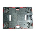 Rolplateau, zwart, 80 x 60 x 20 cm, 2 vaste wielen, 2, Ophalen of Verzenden, Overige typen, Emtrade NL