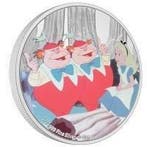 Niue. 2 Dollars 2021 Disney Alice Tweedledee & Tweedledum 1