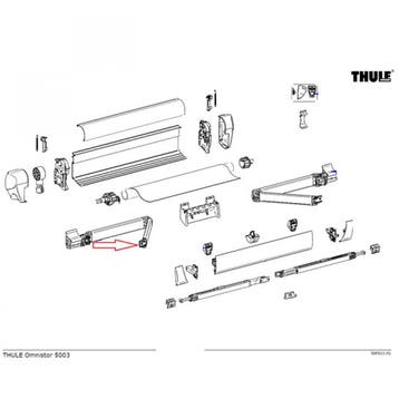 Thule Stop Knikarm LH+RH 5003, Ophalen of Verzenden, Nieuw, Thule
