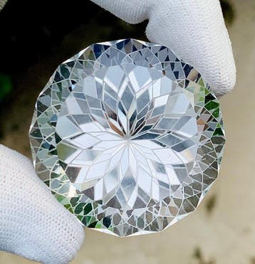 Zonder minimumprijs Kleurloos Quartz - 344.01 ct -, Nieuw