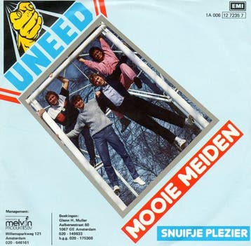 vinyl single 7 inch - Uneed - Mooie Meiden, Verzenden, Zo goed als nieuw, 7 inch, Nederlandstalig