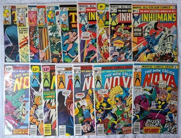 Bronze-age comics in high-grade. The Inhumans 2, 3, 4, 5., Nieuw