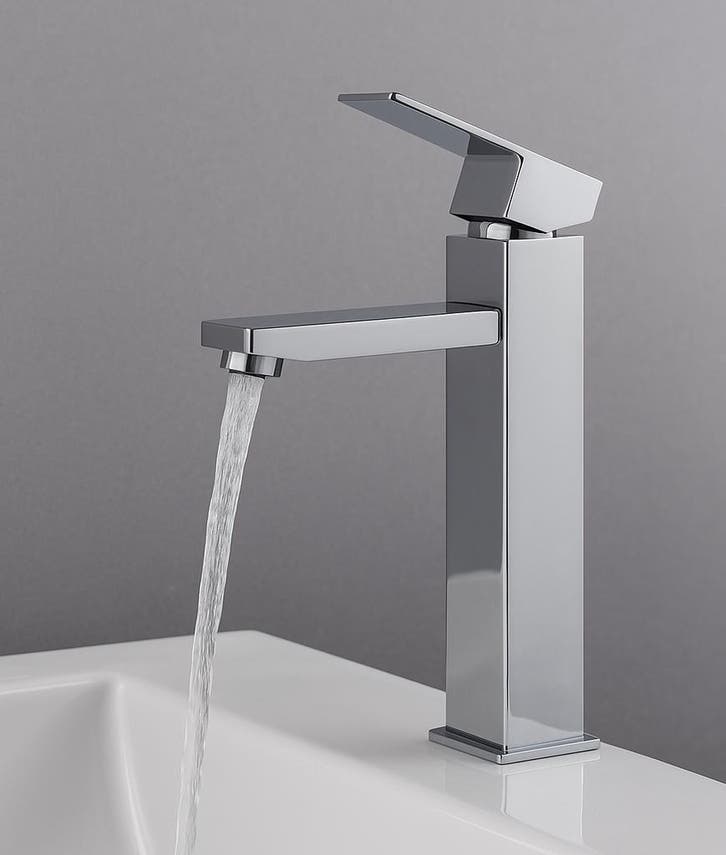 Wastafelkraan Pasco XL Chroom Mengkraan, Doe-het-zelf en Verbouw, Sanitair, Nieuw, Kraan, Verzenden