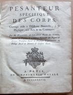 Mathurin-Jacques Brisson - Pesanteur spécifique des corps -, Antiek en Kunst