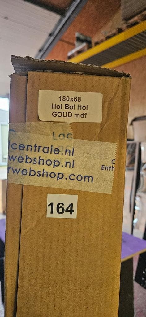 Lachspiegel MDF Goud gespoten kader! (KJH164), Hobby en Vrije tijd, Feestartikelen, Overige, Nieuw, Versiering, Ophalen of Verzenden