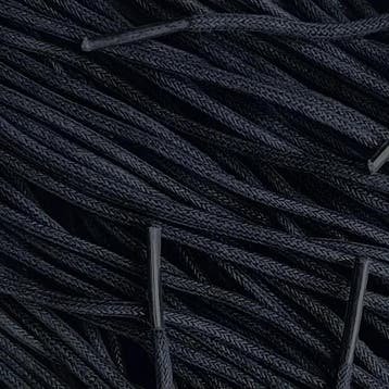 Ronde wax veters - Zwart • 120  cm x 3 mm, Kleding | Heren, Schoenen, Ophalen of Verzenden, Nieuw