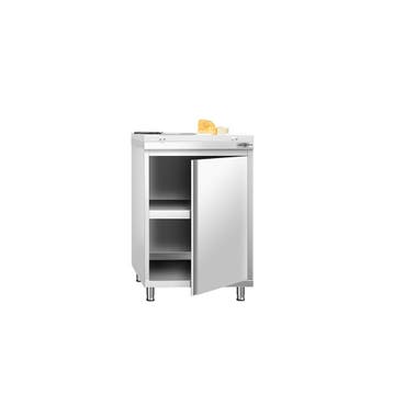 GGM Gastro | Gesloten RVS werktafel PREMIUM - 600x600mm - |, Verzenden, Nieuw in verpakking, Meubilair